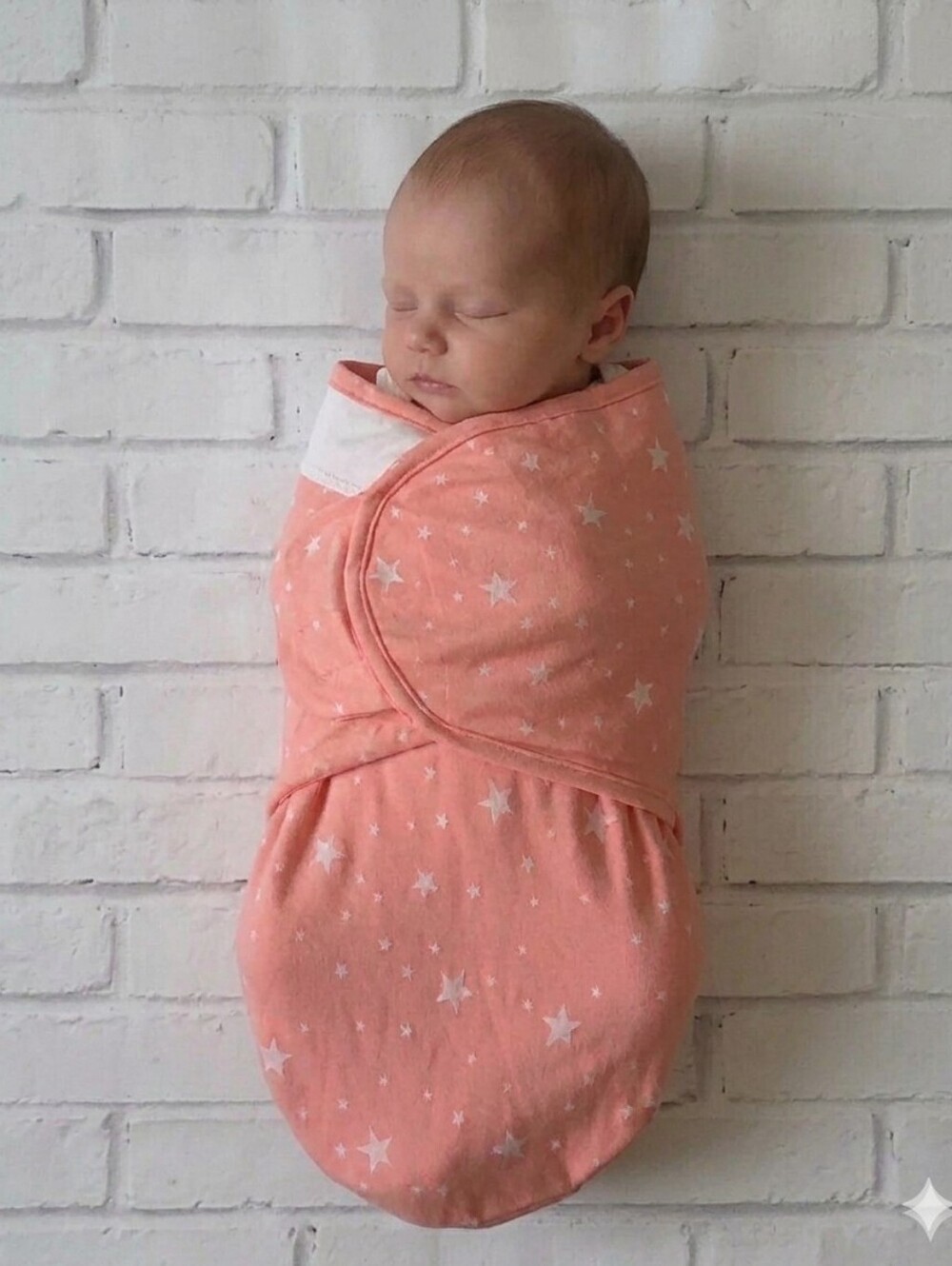 ​NWT Star Print Adjustable Swaddle Blanket Wrap Pink Infant Sleep Sack 0-6M